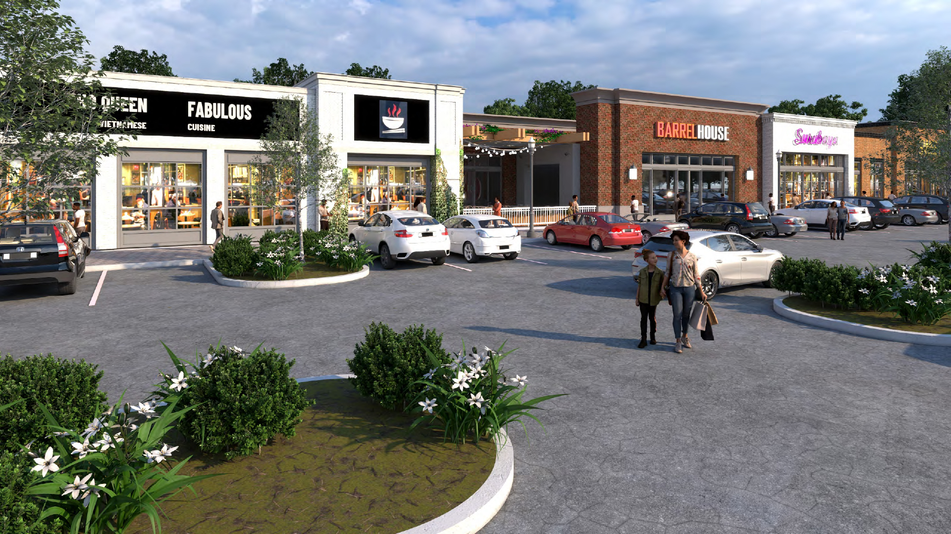 The Exchange at Peachtree Corners storefronts